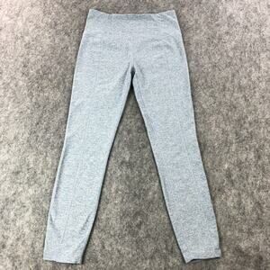 Varley Womens Leggings Small Blue Heathered Compression Mid Rise Ankle Logo